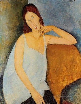 Retrato de Jeanne Hebuterne 1918 1 Amedeo Modigliani Pinturas al óleo
